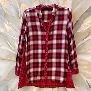 Susan Graver Hi - Low Button Down Top